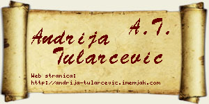 Andrija Tularčević vizit kartica